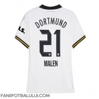 Borussia Dortmund Donyell Malen #21 Tricou Fotbal Replică 2024-25 Femei Treilea